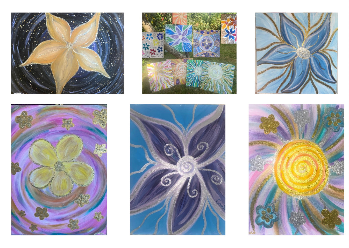 PEINTURE LECTURE D’ÂME ; Un portail, miroir & guide profond 🎨✨🌸🤍🌈🌟🌀